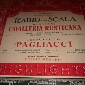 Cavalleria Rusticana Rare Vinyl LP Leoncavallo Pagliacci Teatro alla Scala